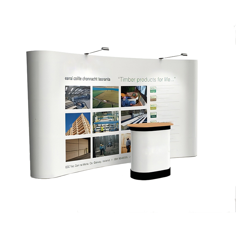 Custom Curvy Popup Trade Show Stand